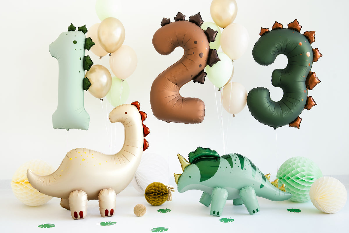 Number 1 Dinosaur Foil Balloon 92cm