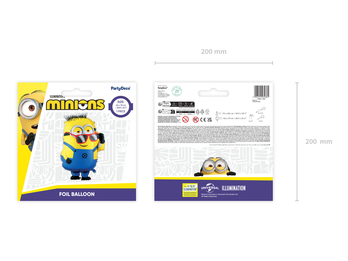 Balon folie Figurina Minions Ron 53x79cm