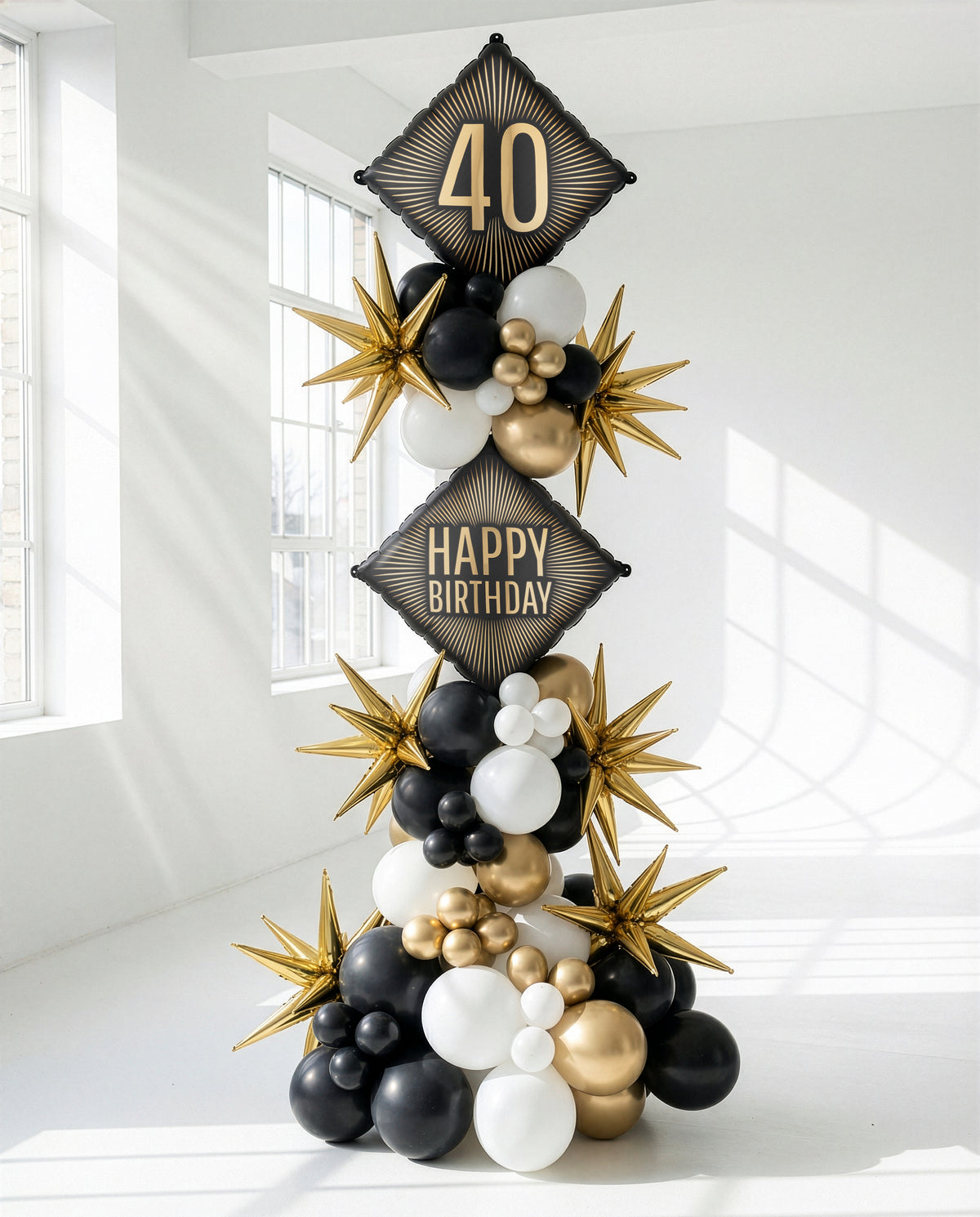 Balon Folie Romb 40 ANI Auriu 46cm