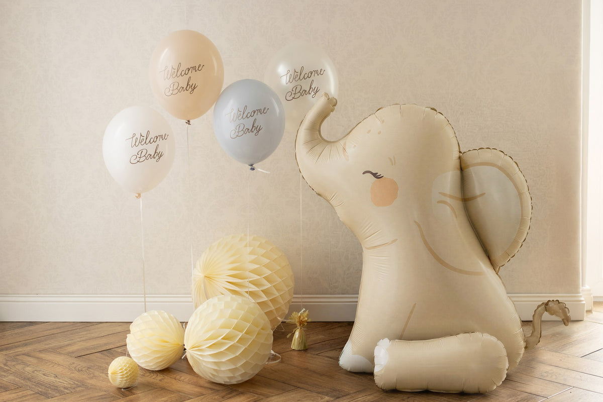 Balon Folie Figurina Elefant Crem 84x90cm