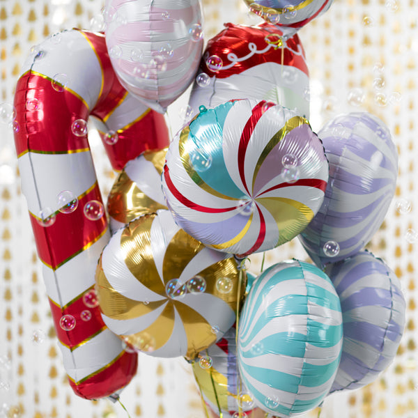 Red Lollipop Shaped Foil Balloon 50x82cm