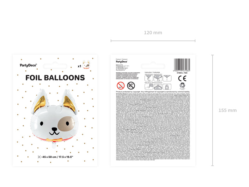 Balon Folie Catel Vesel 56x65 cm FB89