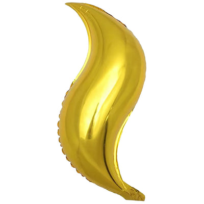 Balon Folie Figurina Coada Sirena Gold 60cm