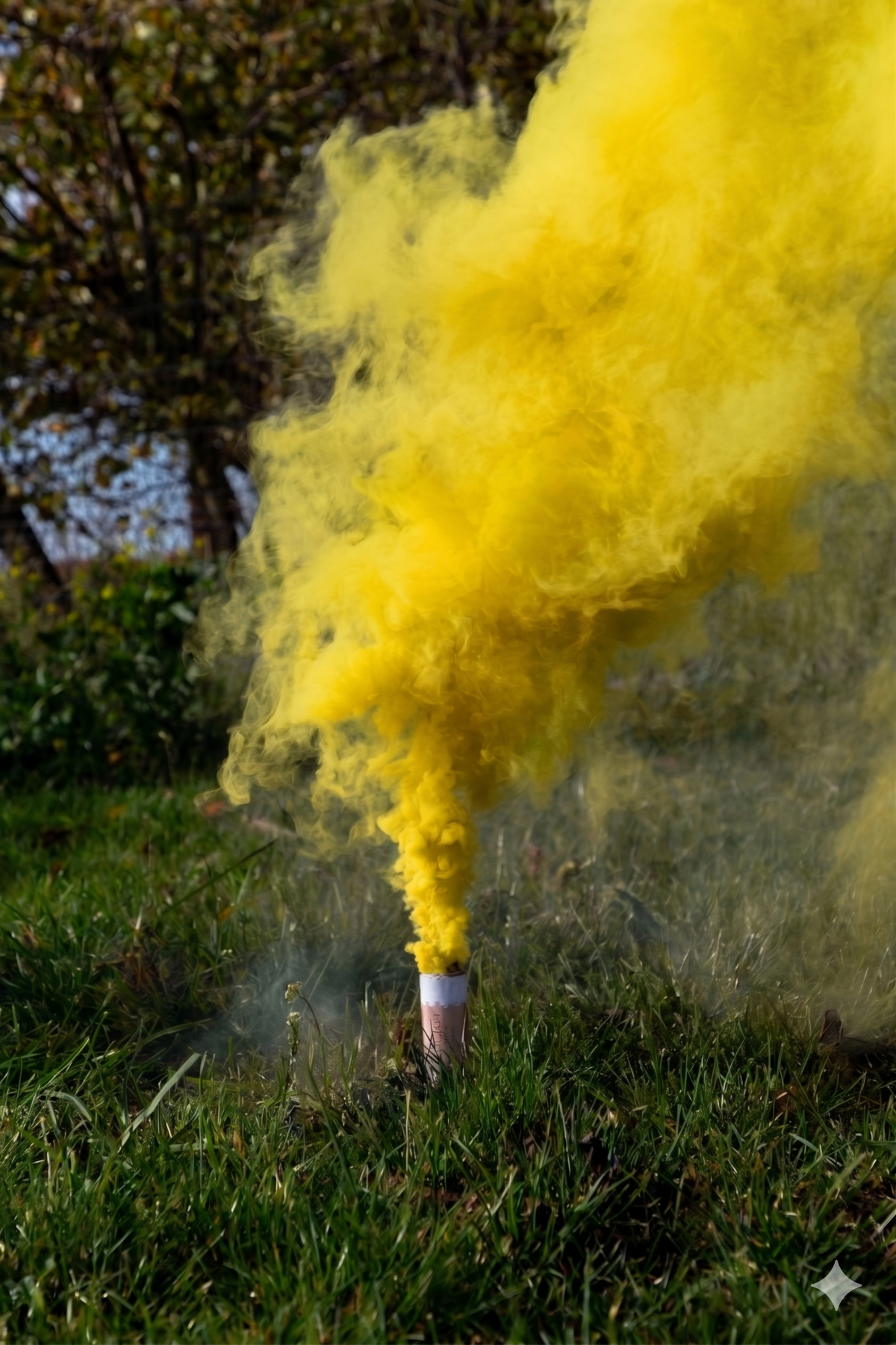 SET of 5 Yellow Smoke Grenades 11.5cm