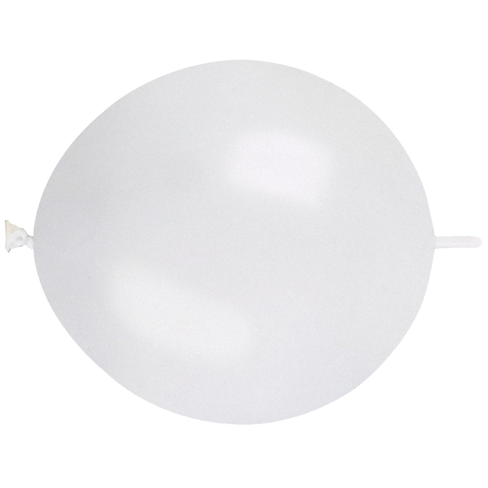 Baloane Latex G-Link 33cm Metalice Alb GL13.29