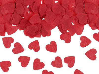 Red Confetti Hearts paper 15 g
