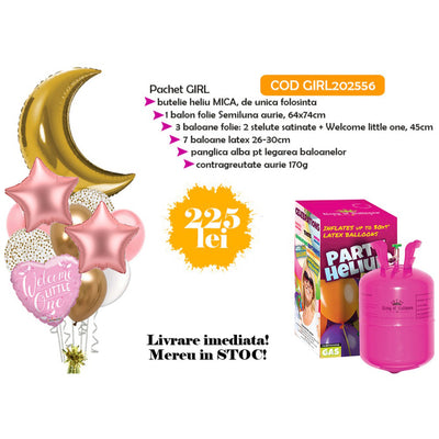 Girl Balloons Pack + Small Tank GIRL202556