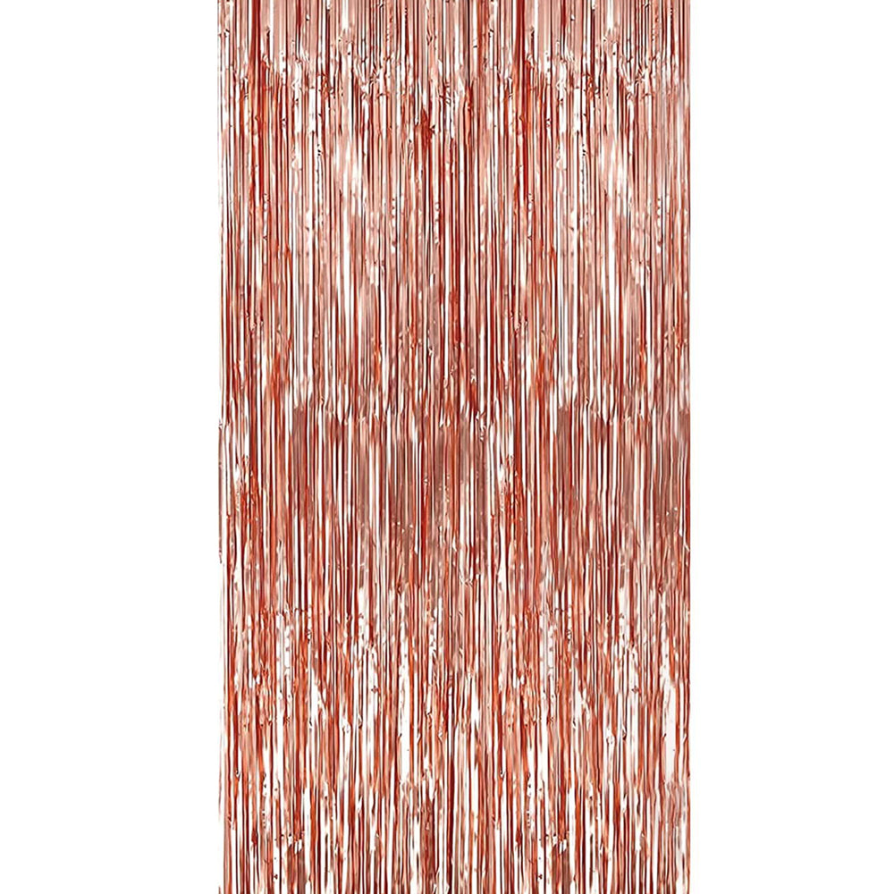 Perdea din folie metalizata Rose Gold 100x200cm