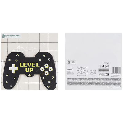 Set of 12 Video Game Party Napkins 11.5x16cm