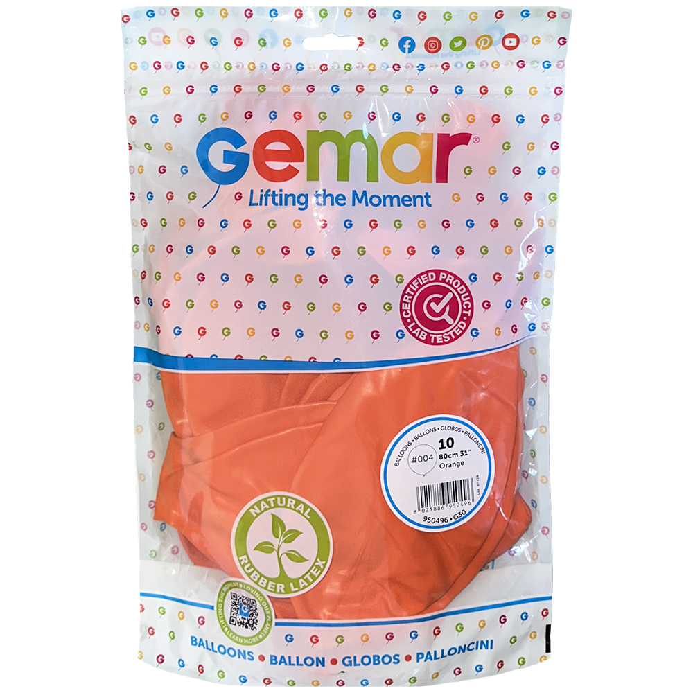 Balon Latex Jumbo 80cm Standard Portocaliu G200.04