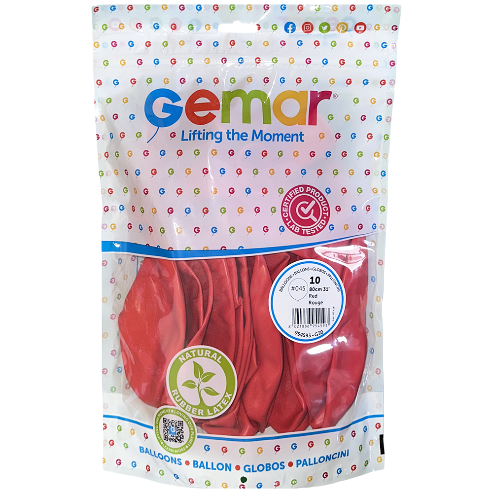 Balon Latex Jumbo 80cm Rosu Standard G200.05