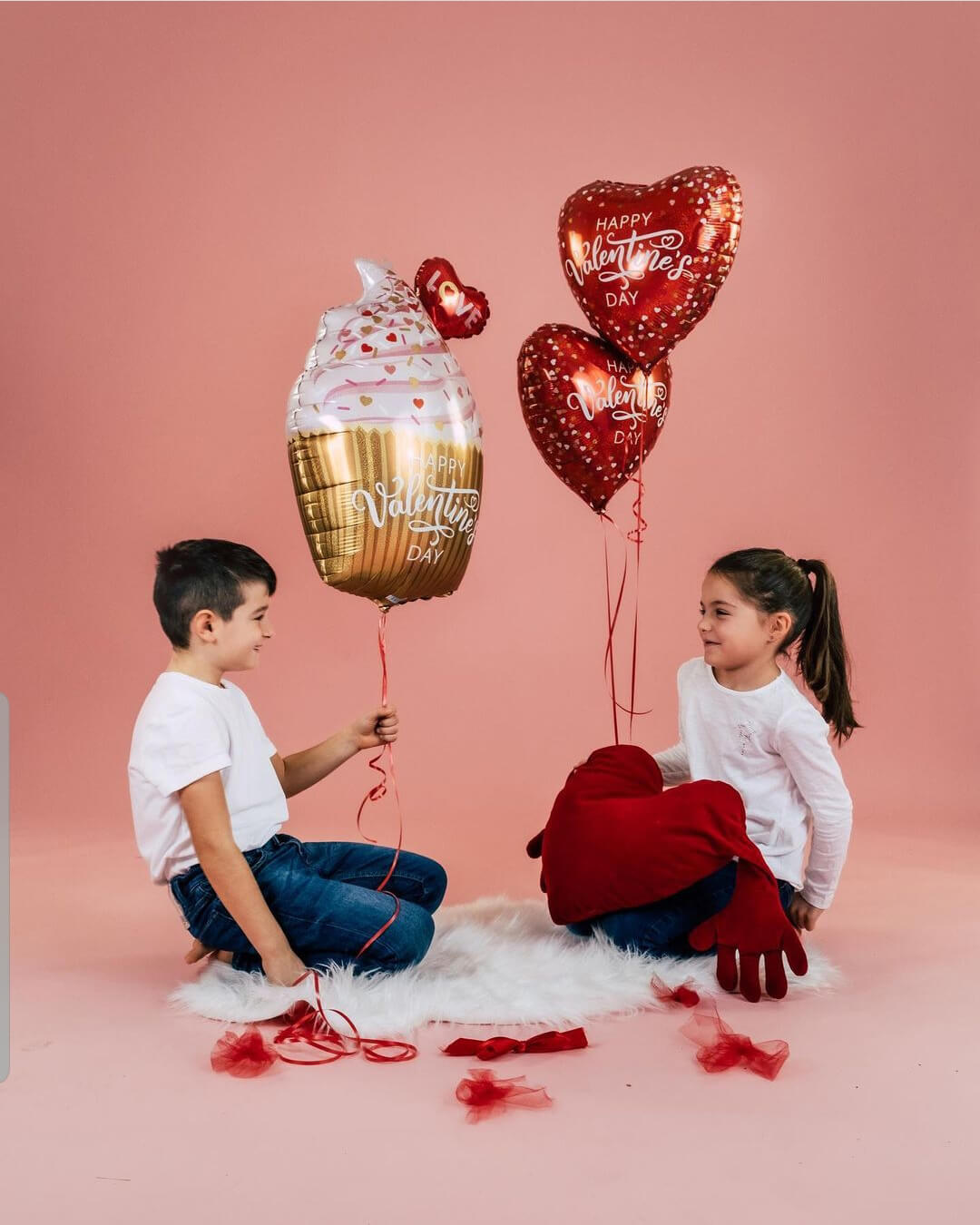 Balon Folie Jumbo Briosa Happy Valentine's 79 cm Grabo -