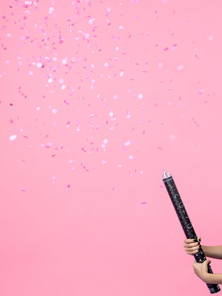 Tun Confetti Gender Reveal Fetita - Confetti Roz - 60cm