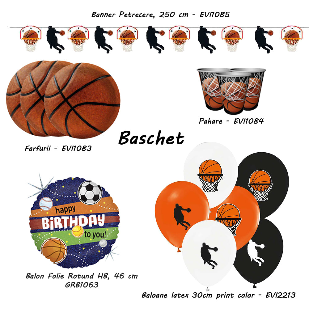 Basketball Party Banner 250 cm BS7665