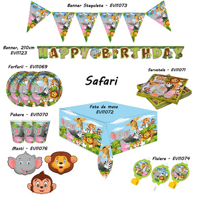 Safari Animals Print Party Tablecloth SF8069