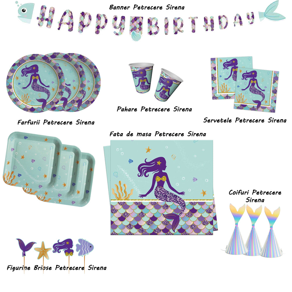 Set 10 Figurine Briose Sirena PD2684