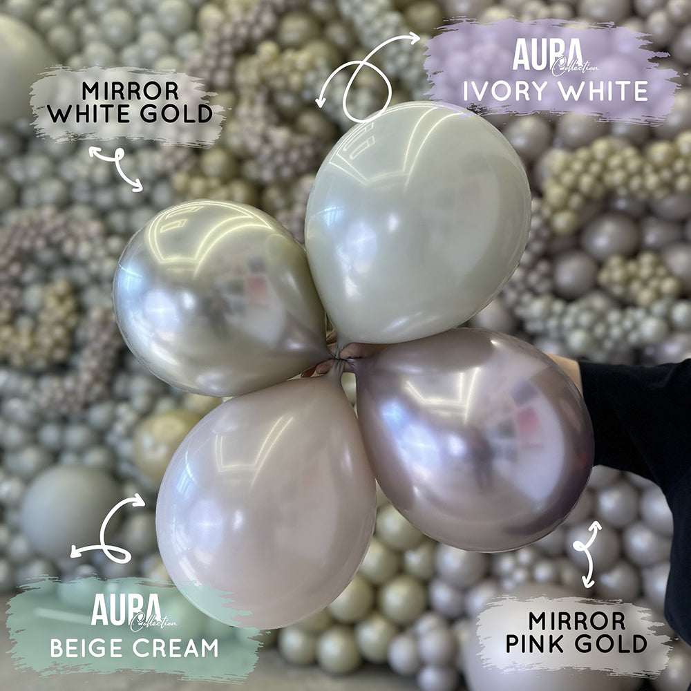 Baloane Latex 30cm Aura Ivory White 7083