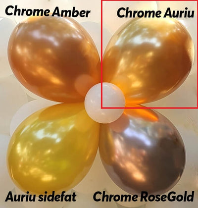 Chrome Latex Balloons 28cm - Assorted - SATIN LUXE Amscan 9906965