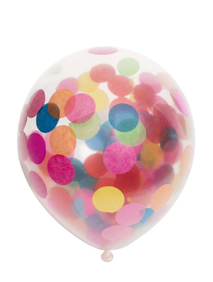 Set 4 Baloane cu Confetti 30cm BalonEvi