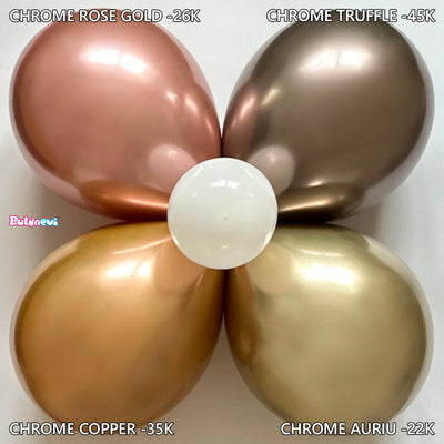 25cm Chrome Copper Latex Balloons -35K