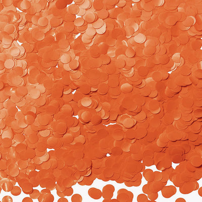 Confetti Metalic Portocaliu 1.5cm Rotund 100g