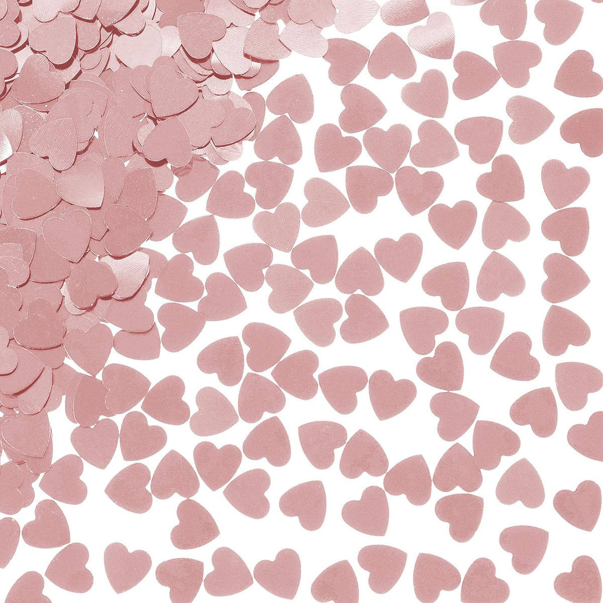 Confetti Metalic Roz 1.5cm Inima 100g
