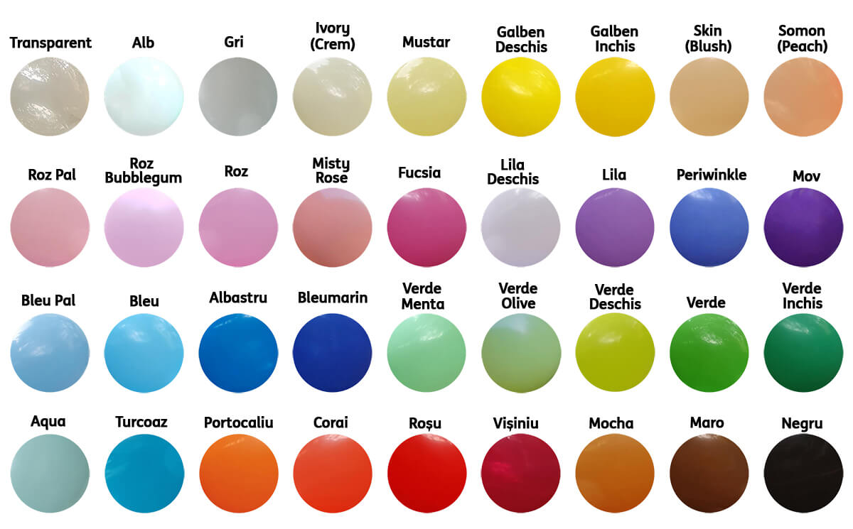 Baloane latex 30cm Multicolor Standard G110.80