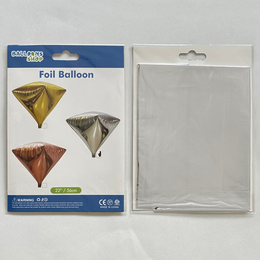 Balon Folie Figurina Diamant Argintiu 60cm