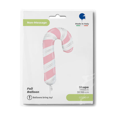 Light Pink Lollipop Tip Foil Figure Balloon 89cm