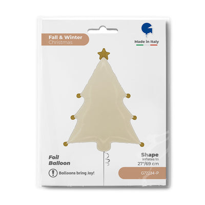 Foil Balloon Figure Cream Tree 69cm