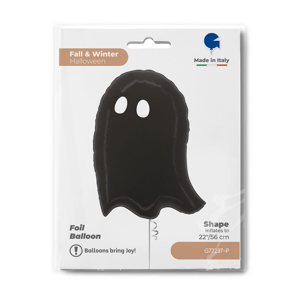 Black Ghost Foil Balloon Figurine 56cm