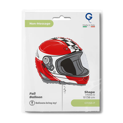 Motorcycle Helmet Foil Balloon Figure 38cm