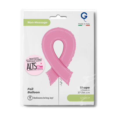 Pink Bow Foil Shape Balloon 54x93cm
