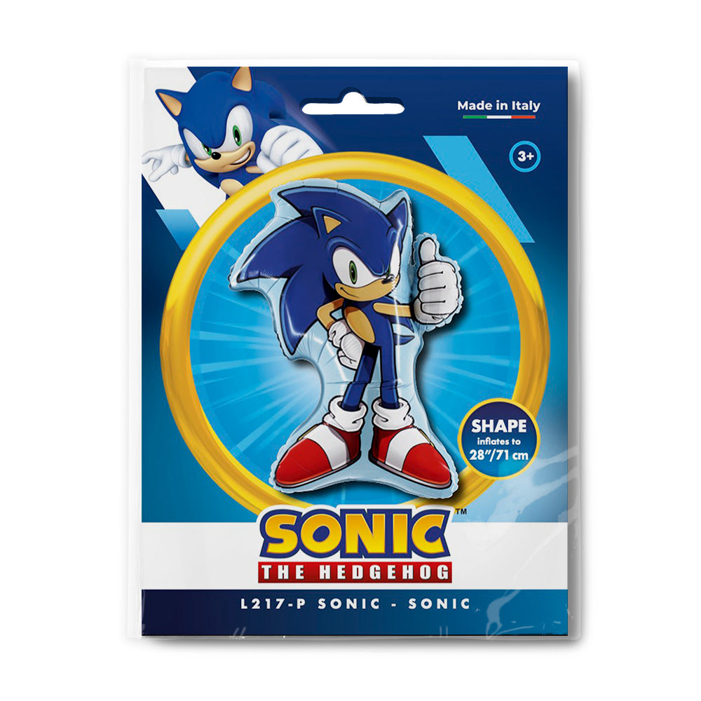 Balon Folie Figurina Sonic 41x64cm Grabo