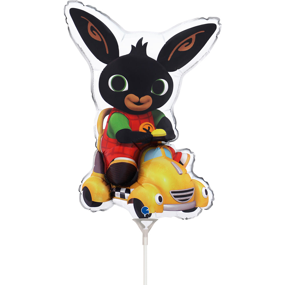Foil Balloon Mini Figurine Bing in Taxi (AIR)