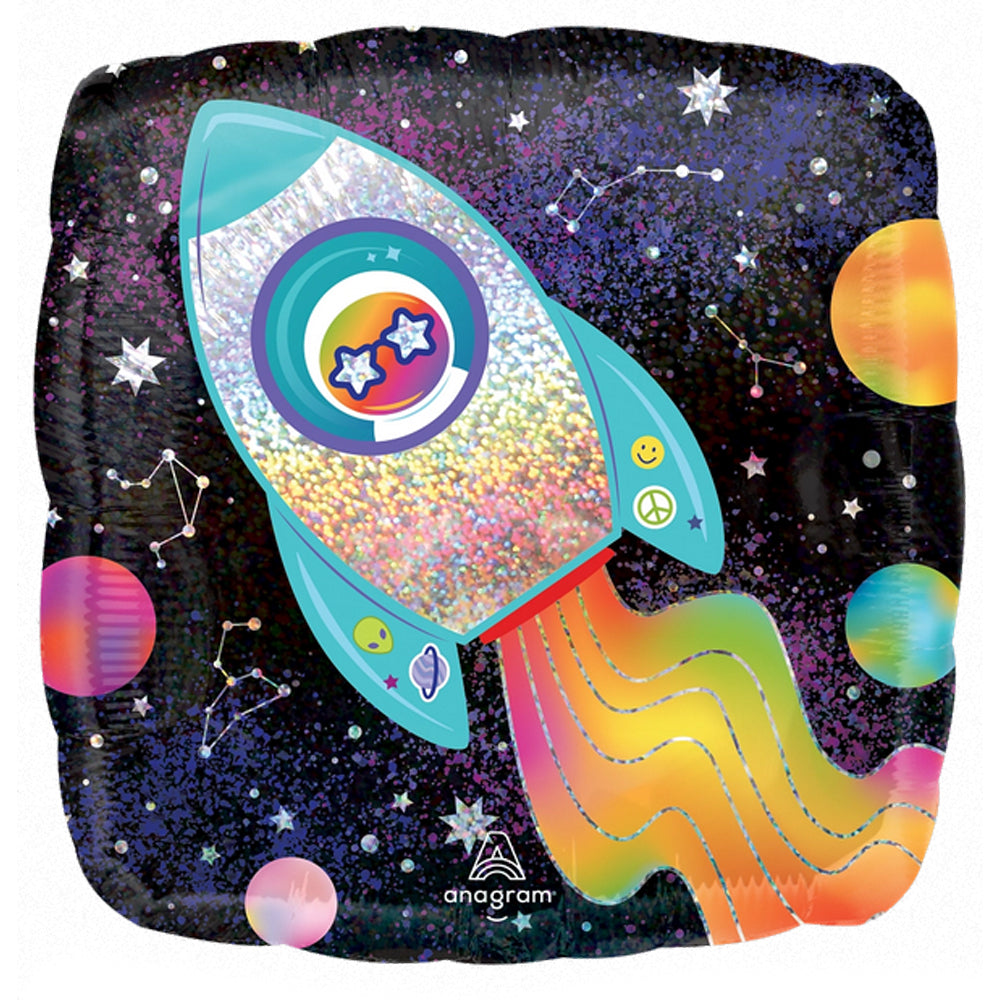 Balon Folie Holografic Outer Space 45cm ANAGRAM 4786901