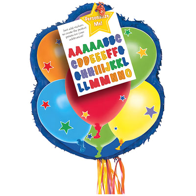 Pull Piñata Customizable Colored Balloons P19628