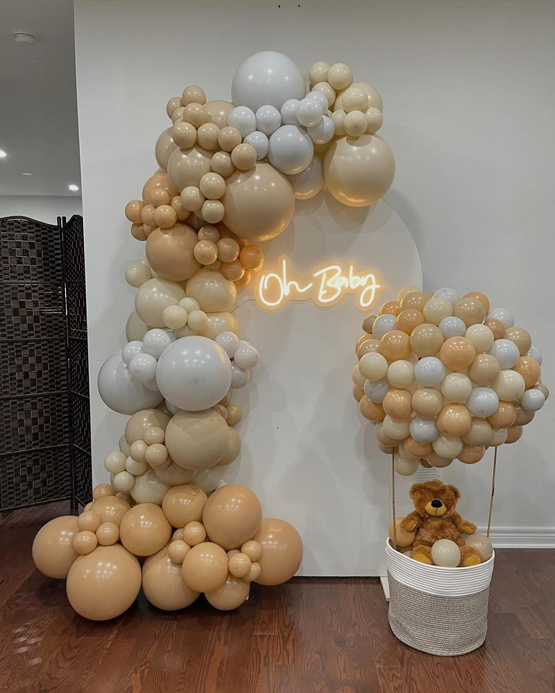 Balon Jumbo Latex 90cm Winter Green Retro 8007