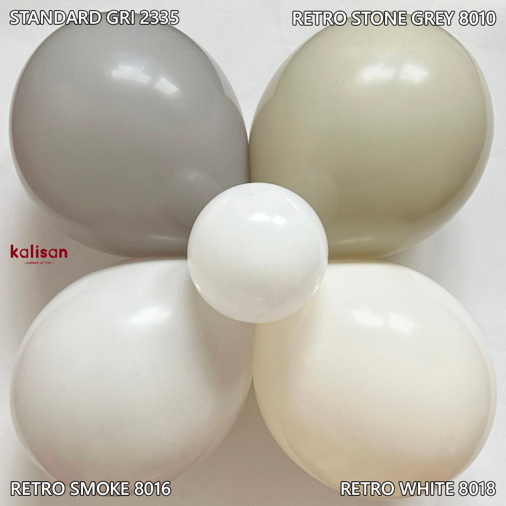 Baloane latex 30cm Gri Standard 2335