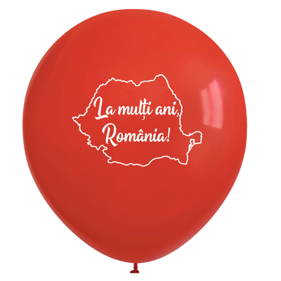 Set 50 Tricolor Balloons Happy Birthday Romania