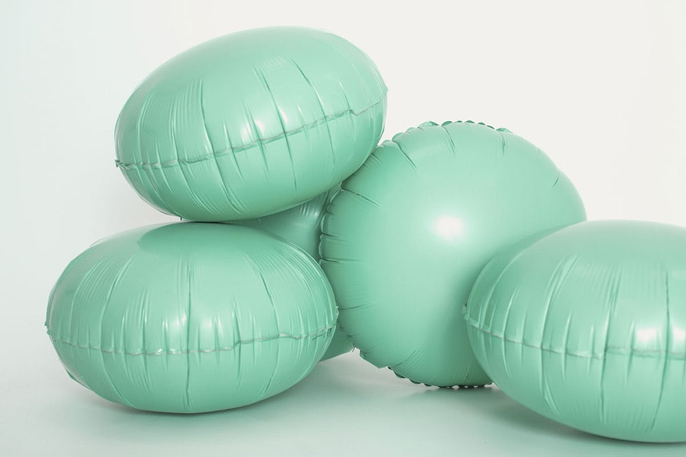 Green Matte Round Foil Balloon 46cm