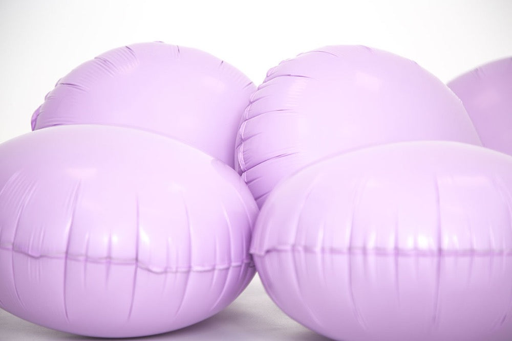 Round Matte Lilac Foil Balloon 46cm
