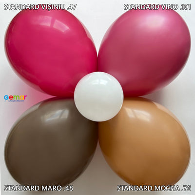 Baloane latex 33cm Standard Mocha G120.076