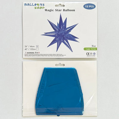 Balon Folie Stea Magica Albastra 66cm