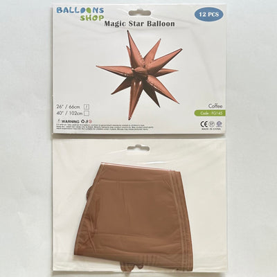 Balon Folie Stea Magica Coffee 66cm
