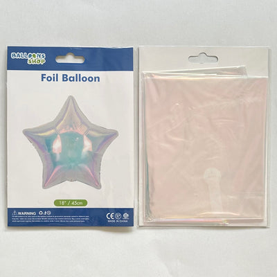 Balon Folie Inima Iridiscenta (umflare doar AER) 45cm