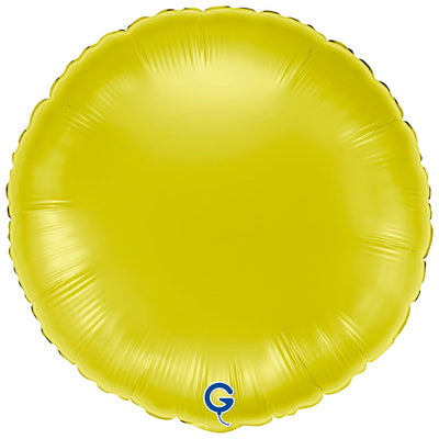 Balon Folie Rotund Galben 46cm