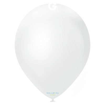 Baloane Latex 26cm Alb Metalic GM90.29
