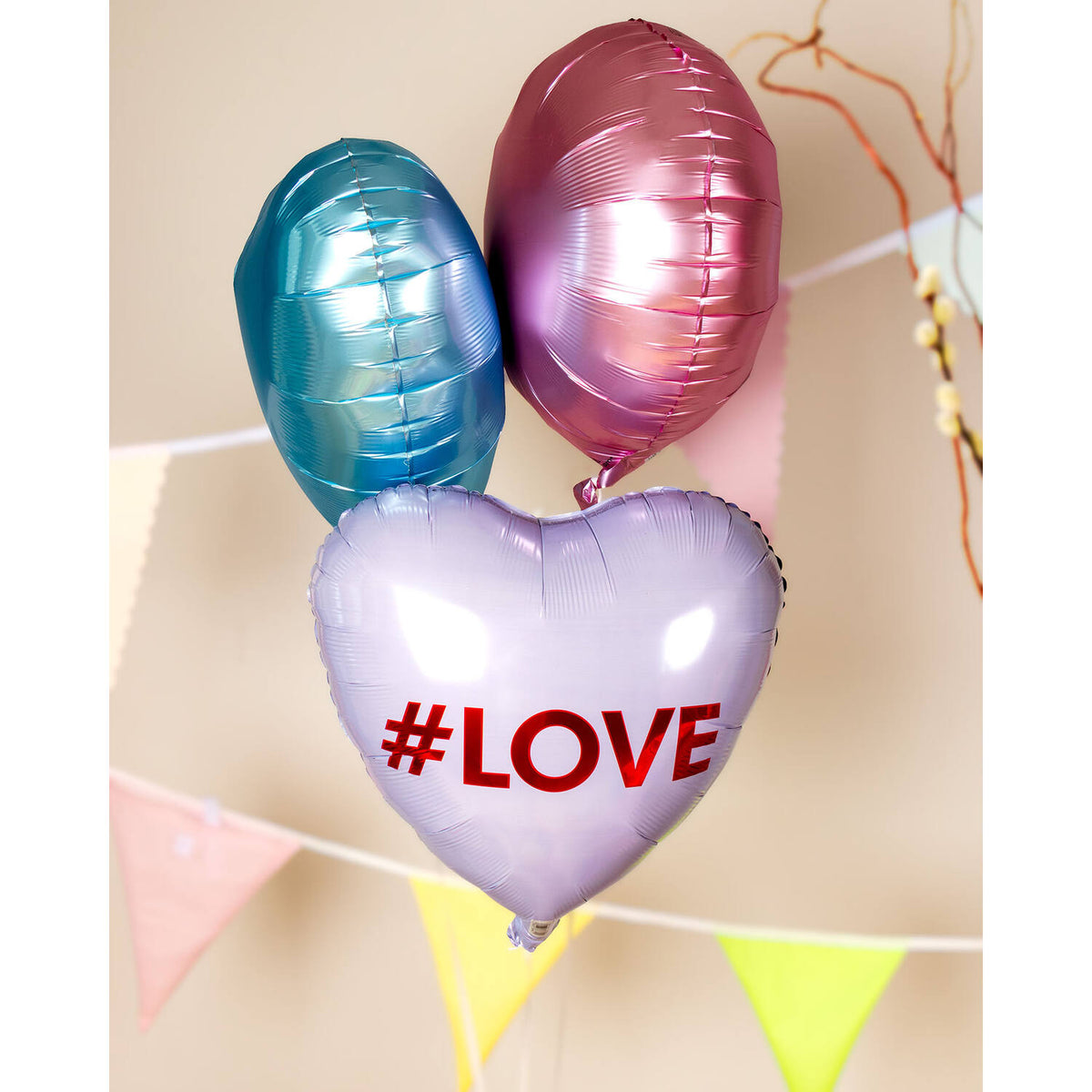 #LOVE Heart Foil Balloon 45cm
