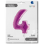 JUMBO FOIL BALLOON NUMBER 4 PURPLE 102 cm Grabo